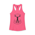 She dresses herself with strength tank top
